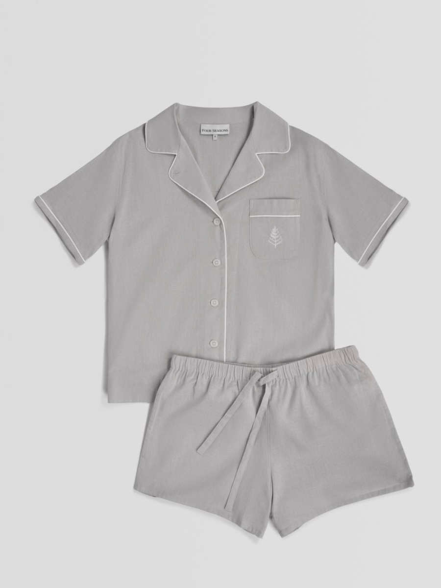 Women's Resort Pajama Set - Turkish Silver /